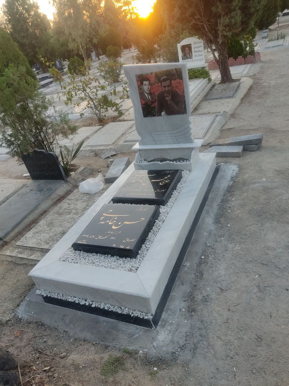 نمونه سنگ نصب شده